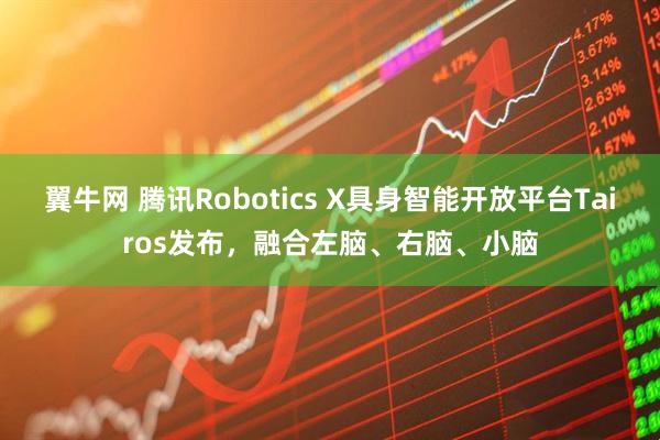 翼牛网 腾讯Robotics X具身智能开放平台Tairos发布，融合左脑、右脑、小脑